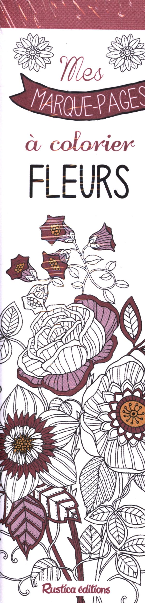 Mes marque pages   colorier Fleurs