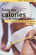 Table des calories et régimes minceur - 4e édition
