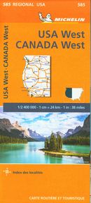 USA West - Canada West 585 - Carte régionale N.E.