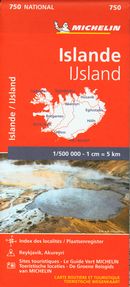 Islande 750 - Carte Nationale N.E.
