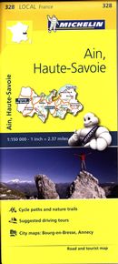 Ain, Haute-Savoie 328 - Carte ville loc. N.E.