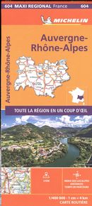 Auvergne-Rhône-Alpes 604 - Carte régionale N.E.