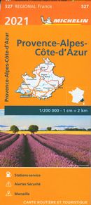Provence - Alpes - Côte-d'Azur 527 - Carte régionale 2021