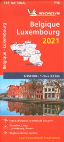 Belgique - Luxembourg 716 - Carte Nationale 2021
