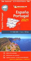 Espagne - Portugal 794 - Carte Nationale - Indéchirable 2021
