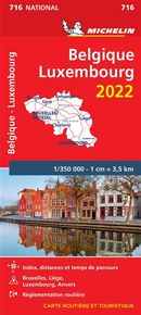 Belgique - Luxembourg 716 - Carte Nationale 2022
