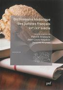 Dictionnaire historique des juristes français XIIe-XXe siècle