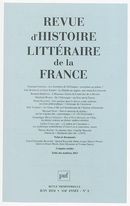 Revue d'histoire littéraire de la France No. 2/2014