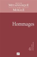 Revue de métaphysique et de morale No. 4/2015 - Hommages