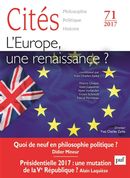Cités No. 71/2017 - L'Europe, une renaissance?