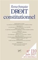 Revue française de droit constitutionnel No. 110/2017