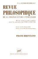 Revue philosophique de la France et de l'étranger 4/2017 - Franz Brentano
