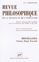 Revue philosophique de la France et de l'étranger 2/2018 - Miscellanea
