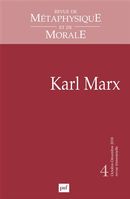 Revue de métaphysique et de morale No. 4/2018 - Karl Marx
