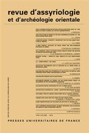 Revue d'assyriologie et d'archéologie orientale No. 113/2019