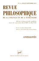 Revue philosophique de la France et de l'étranger 3/2019 - Animalités
