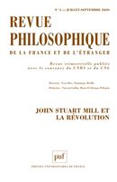 Revue philosophique de la France et de l'étranger 3/2020 - John Stuart Mill et la révolution