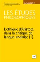 Les études philosophiques No. 3/2021 - L'éthique d'Aristote dans la critique de langue anglaise (1)