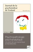 Journal de la psychanalyse de l'enfant - N°2 Vol.11 2021