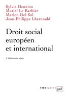 Droit social européen et international - 4e édition