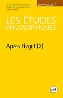 Les études philosophiques 2022-1 - Après Hegel