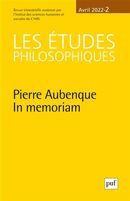 Les études philosophiques 2022-2 - Hommage à Pierre Aubenque