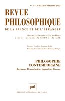 Revue philosophique 2022, 147 (3)