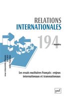 Relations internationales no. 194 (2023-2)