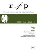 Revue française de psychanalyse 87, n° 1