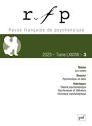 Revue française de psychanalyse No. 3/2022