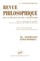 Revue philosophique 2023, 148 (3)