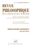 Revue philosophique 2023, 148 (4)