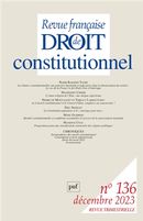 Revue française de droit constitutionnel 2023, no. 136