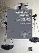 Vocabulaire juridique - 15e édition