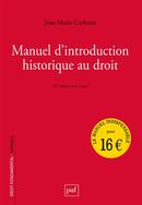 Manuel d'introduction historique au droit N.E.