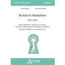 Sciences humaines 2022-2025