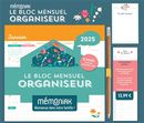 Le bloc mensuel organiseur Mémoniak 2025 - Floral