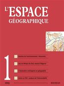 Espace géographique 01 - 2003