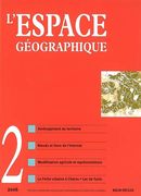 Espace géographique 35 no. 2-2006
