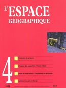 Espace géographique 38 no. 4-2010