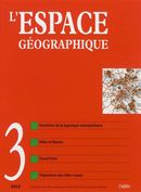 Espace géographique 41 no. 3-2012