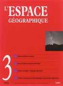 Espace géographique 42 no. 3-2013