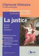 La justice  - L'épreuve littéraire 2012-2013