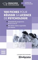 100 fiches pour réussir sa licence de psychologie - Édition 2022-2023