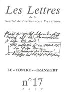 Les Lettres de la SPF No. 17 : Le contre-transfert