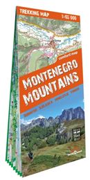 Montenegro Mountains 1:65 000 (carte grand format laminée, trekking tQ) - Anglais