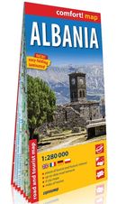 Albanie 1:280 000 (Ang) (carte grand format laminée)