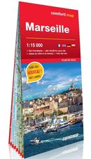 Marseille 1:15 000 - Carte grand format laminée, plan de ville