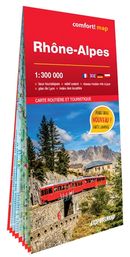 Rhône-Alpes 1:300 000 - Carte grand format laminée