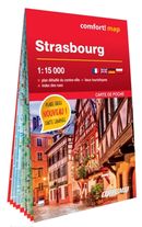 Strasbourg 1:15 000 - Carte laminée format poche - plan de ville